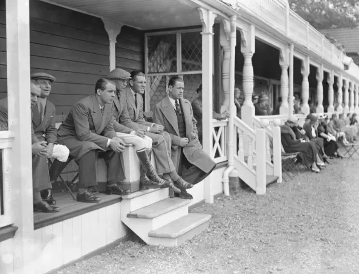 Framed Print : Polo at the Ranelagh Club, West London. Watching the match between the, Knaves Framed Print : Polo at the Ranelagh Club, West London. Watching the match between the, Knaves