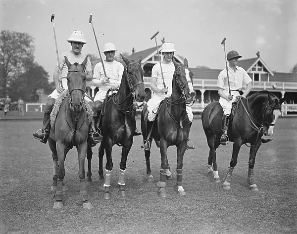 Polo at Ranelagh - Traillers versus Scopwick. The Traillers - Sir Douglas Scott