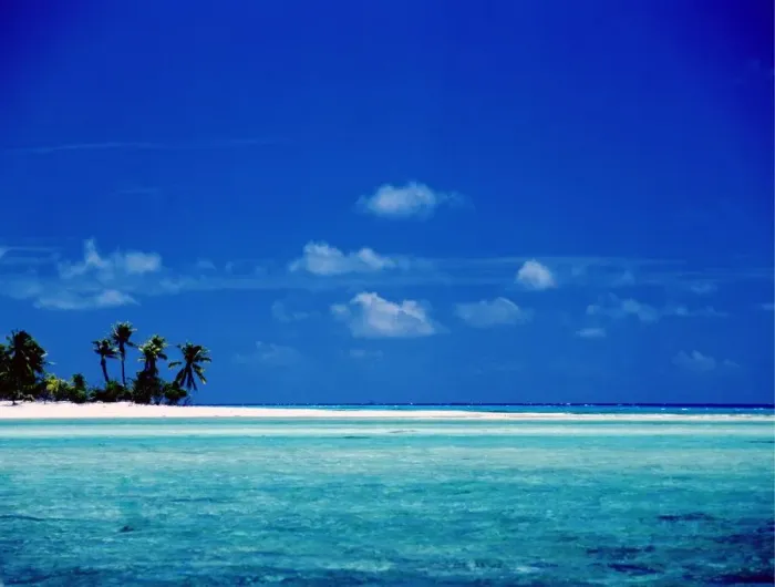 Framed Print : Polynesia Island on Rangiroa atoll