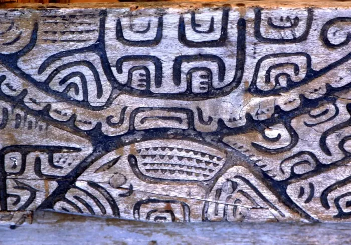 Framed Print : POLYNESIAN MYTHOLOGY Mythological and cosmogenetic images carved into wood on Framed Print : POLYNESIAN MYTHOLOGY Mythological and cosmogenetic images carved into wood on
