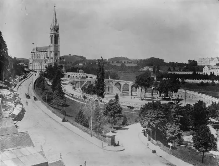 Framed Print : Where the Pope will spend his first holiday. Lourdes. 27 Februaty 1929