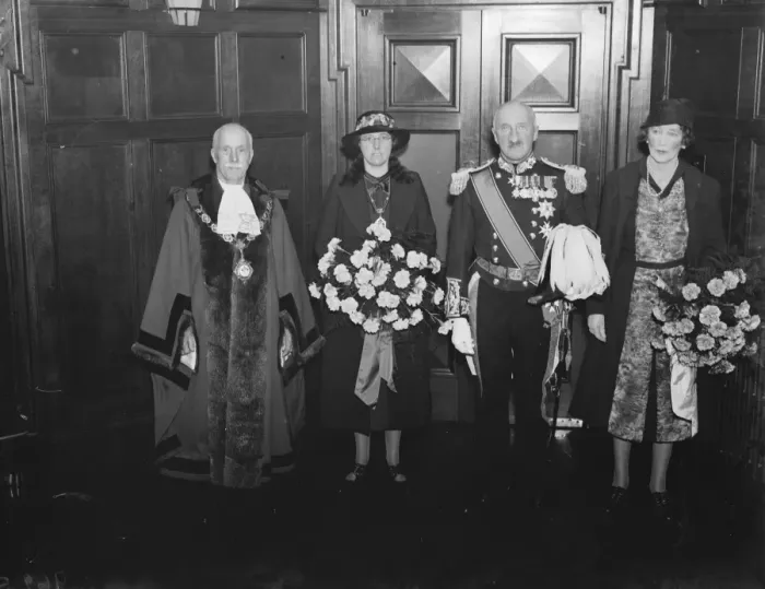 Framed Print : The presentation of the Erith Charter. Photo shows, left to right : Mayor Framed Print : The presentation of the Erith Charter. Photo shows, left to right : Mayor