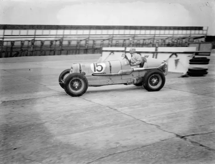 Framed Print : Prince Bira practises for international trophy race at Brooklands. Drivers prepared Framed Print : Prince Bira practises for international trophy race at Brooklands. Drivers prepared
