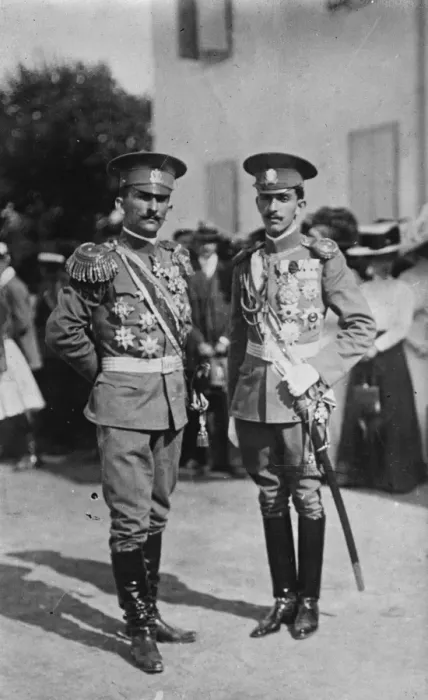 Framed Print : Prince Petar of Montenegro ( left ). July 1929 Framed Print : Prince Petar of Montenegro ( left ). July 1929
