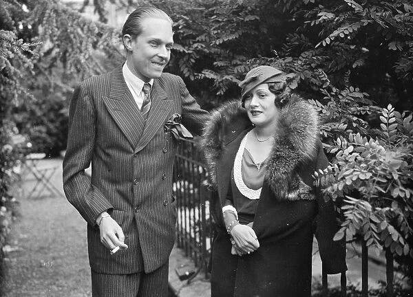 Prince and Princess of Asturias. 8 June 1933