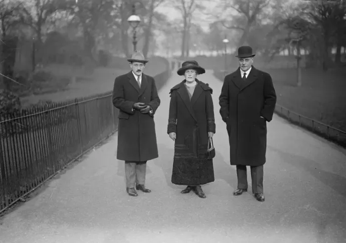 Framed Print : Prince and Princess Di Franco Campo and their son in London. At St Jamess church Framed Print : Prince and Princess Di Franco Campo and their son in London. At St Jamess church