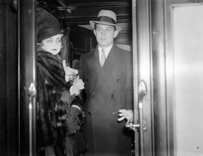 Framed Print : Prince and Princess Mdivani leave for India. 4 November 1934 Framed Print : Prince and Princess Mdivani leave for India. 4 November 1934