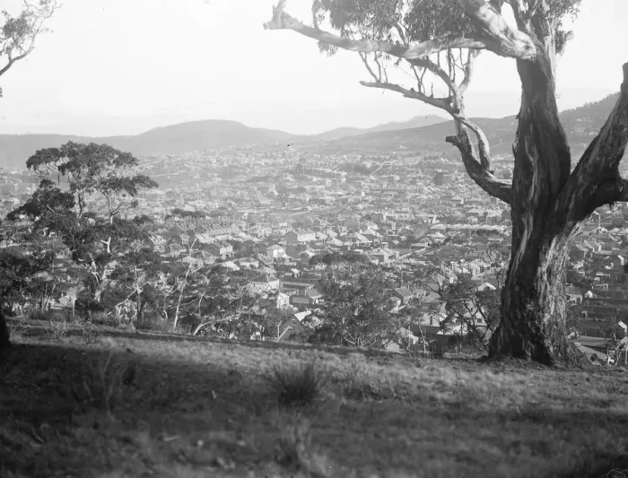 Framed Print : The Prince of Wales tour of Australia. A general view of a portion of the city of Hobart Framed Print : The Prince of Wales tour of Australia. A general view of a portion of the city of Hobart