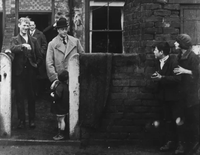 Framed Print : The Prince of Wales visiting a miners home during his tour of the mining districts Framed Print : The Prince of Wales visiting a miners home during his tour of the mining districts