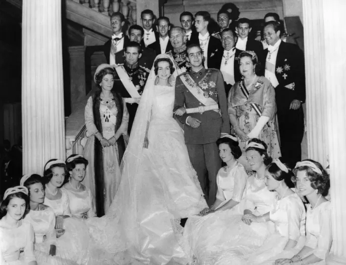 Framed Print : Princess Sophia of Greece marries Don Juan Carlos, Pretender to the Spanish throne