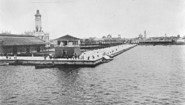Framed Print : The principal port of Veracruz of Mexico 29 September 1926