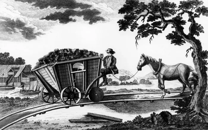 Framed Print : Print of Newcastle Coalwagon 1773 from Arts and Metiers Framed Print : Print of Newcastle Coalwagon 1773 from Arts and Metiers
