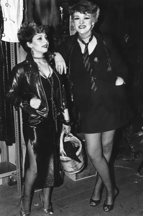 Framed Print : Punks - 1980s - fashion, women, punk, vintage stills photographic library archive 80s Framed Print : Punks - 1980s - fashion, women, punk, vintage stills photographic library archive 80s