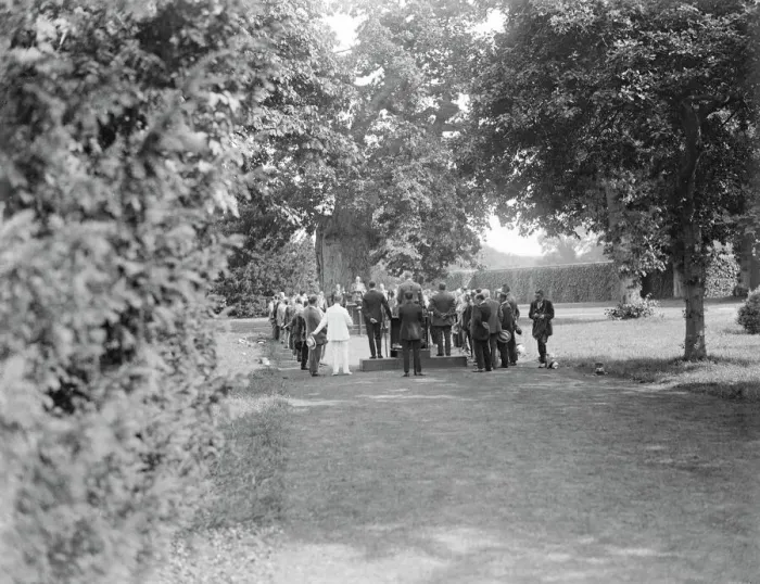 Framed Print : Quaint Druids ceremony at Blenheim Park The Duke of Marlborough talking to some Framed Print : Quaint Druids ceremony at Blenheim Park The Duke of Marlborough talking to some