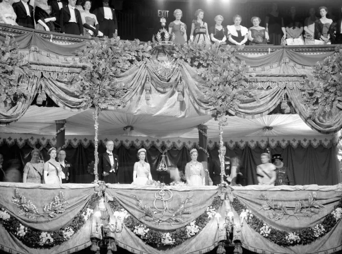 Framed Print : The Queen at the Royal Opera House with the king and queen of sweden 30 june 1954 Framed Print : The Queen at the Royal Opera House with the king and queen of sweden 30 june 1954
