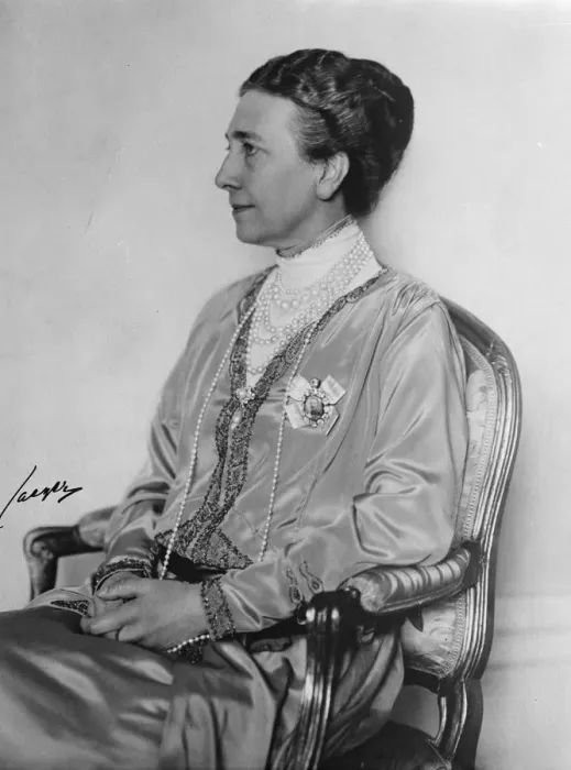 Framed Print : The Queen of Sweden. 31 January 1930