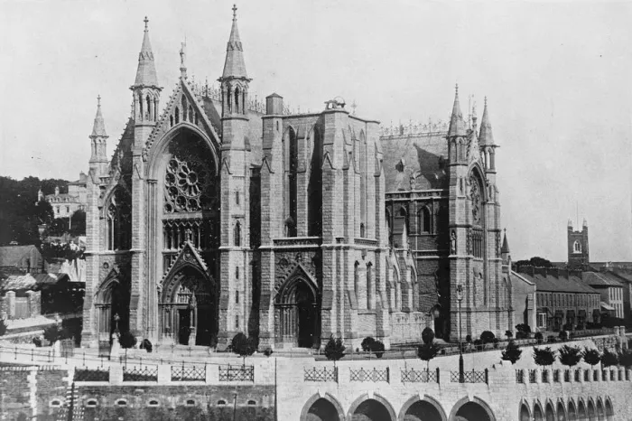 Framed Print : Queenstown, Ireland. St Colmans Cathedral. 14 December 1920