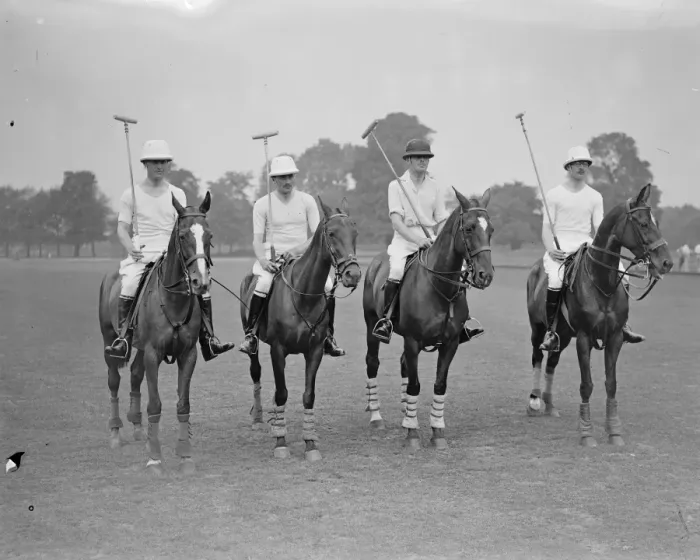 Framed Print : Ranelagh farm polo club. Final of the Hunt Cup The Tedworth ( winners ) team