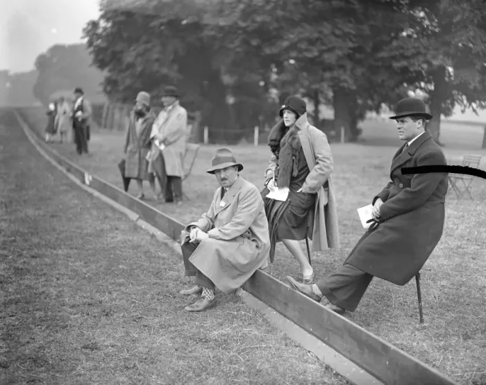 Framed Print : At the Ranelagh Horse and Polo Pony show - Major and Lady Helen McCalmont. 1929
