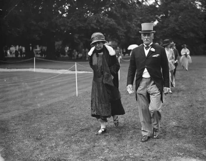 Framed Print : Ranelagh mounted sports. Sir Leonard Powell and Mrs Schofield. 19 June 1926 Framed Print : Ranelagh mounted sports. Sir Leonard Powell and Mrs Schofield. 19 June 1926