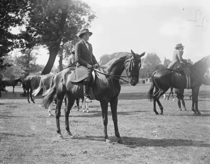 Framed Print : Ranelagh Polo club - Horse and Polo Show Hon Mrs F W Barrett 1922 Framed Print : Ranelagh Polo club - Horse and Polo Show Hon Mrs F W Barrett 1922