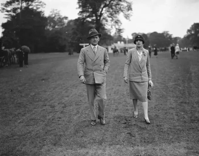 Framed Print : Ranelagh polo pony show. Colonel Bishop, VC and Mrs Bishop. 1926