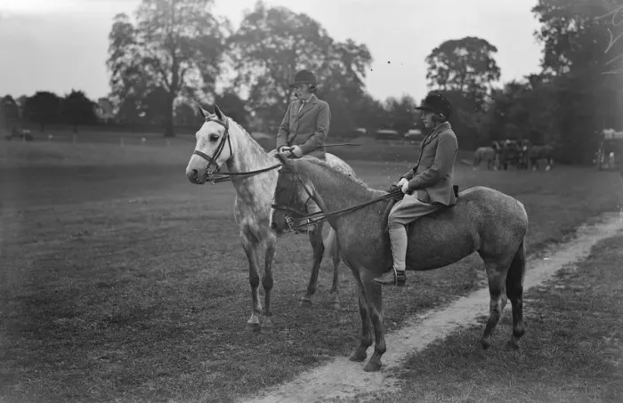 Framed Print : Ranelagh Pony show and sports day Hon Pamela and Sheila Digby 8 June 1932