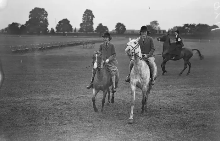 Framed Print : Ranelagh Pony show and sports day Hon Sheila ( Younger ) and Pamela Digby 8 June 1932 Framed Print : Ranelagh Pony show and sports day Hon Sheila ( Younger ) and Pamela Digby 8 June 1932