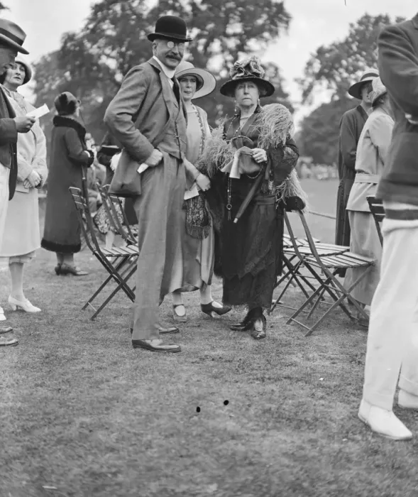 Framed Print : At Ranelagh Sir Thomas Pilkington, Hon Ivy Stapleton and Lady Beaumont 1925