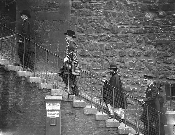 Ras Tafari at the Tower of London. 8 July 1924