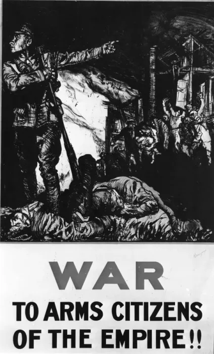 Framed Print : Recruiting poster War To arms citizens of the empire !! 1914 Framed Print : Recruiting poster War To arms citizens of the empire !! 1914