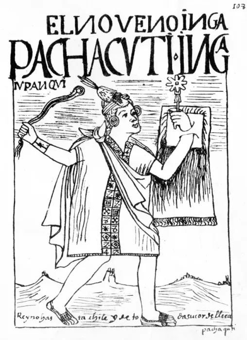 Framed Print : Relays of chasquis carried messages rapidly throughout the country. Peruvian codex