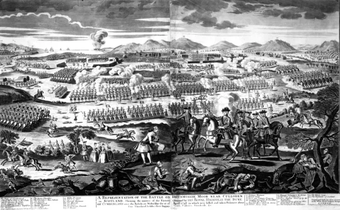 Framed Print : A representation of the battle on Drunmossie moor near culloden in Scotland Framed Print : A representation of the battle on Drunmossie moor near culloden in Scotland