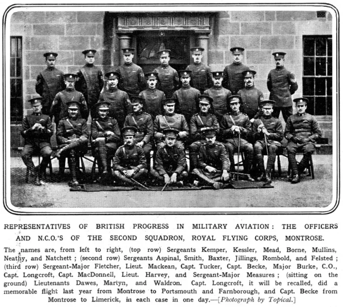 Framed Print : Representatives of British progress in military aviation : The officers and NCO Framed Print : Representatives of British progress in military aviation : The officers and NCO