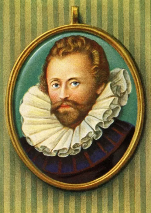 Framed Print : Robert Devereux, Earl of Essex (1567-1601) - after an English miniature from John