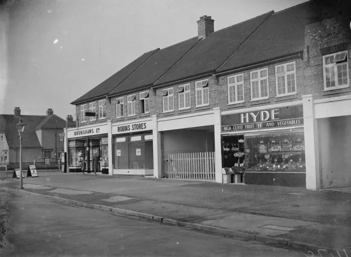Framed Print : Robins Shop, Marchwiel. 1935