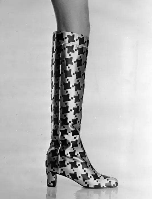 Framed Print : Roger Vivier shoe fashion High shoe fashion created for autumn / winter, 1966 by Framed Print : Roger Vivier shoe fashion High shoe fashion created for autumn / winter, 1966 by