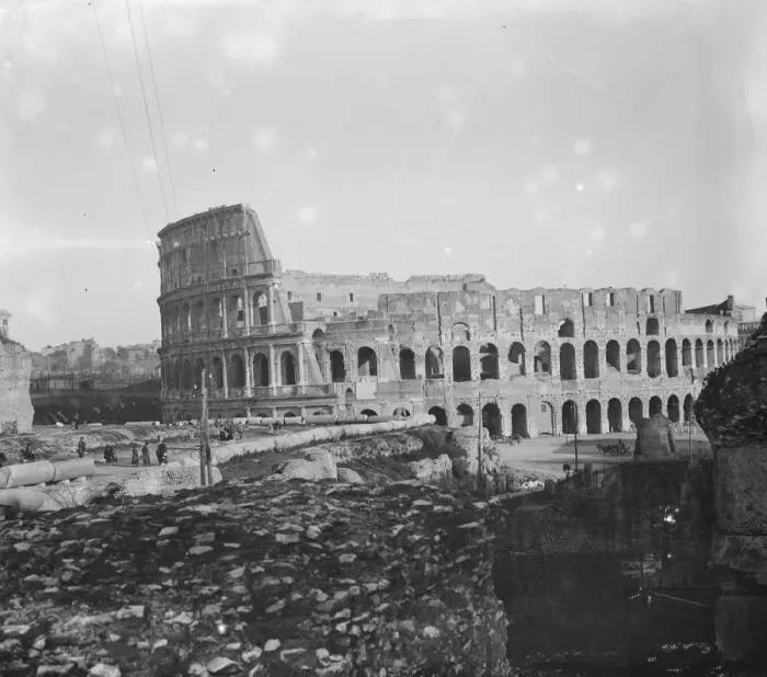 Framed Print : Rome the Coliseum February 1925