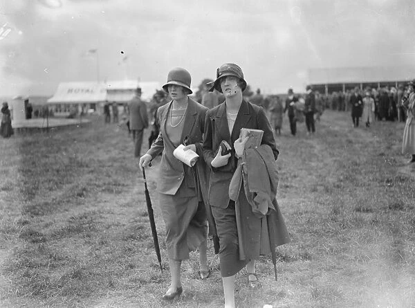 The Royal Agriculture Show at Leicester. Miss Molly Gretton and Lady Mary Hope 1924
