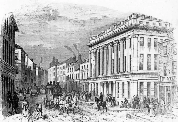 Framed Print : The Royal Arcade, Newcastle. 19 th century