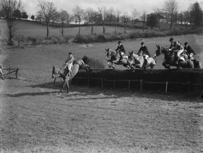 Framed Print : Royal Artillery Point to Point at Green Street Green. 1937