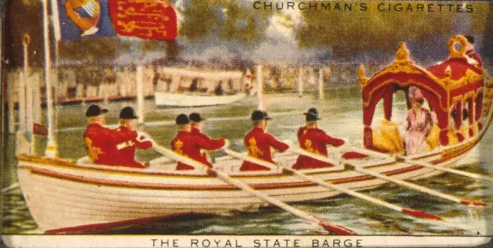 Framed Print : The Royal Barge: Henley Regatta - 1912 Framed Print : The Royal Barge: Henley Regatta - 1912