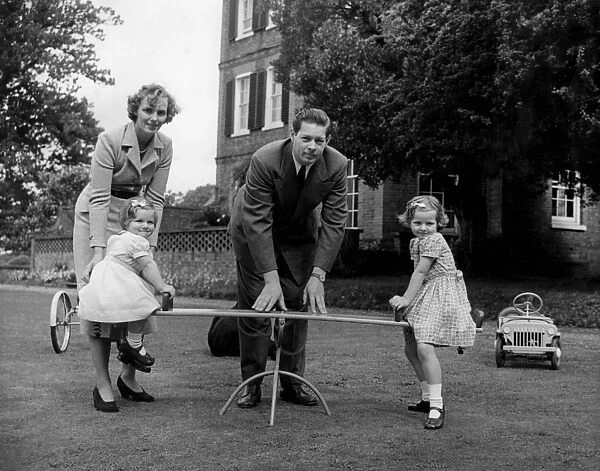 Royal exiles at home in Ayot House in Herefordshire. Ex-King Michael of Romania and his wife