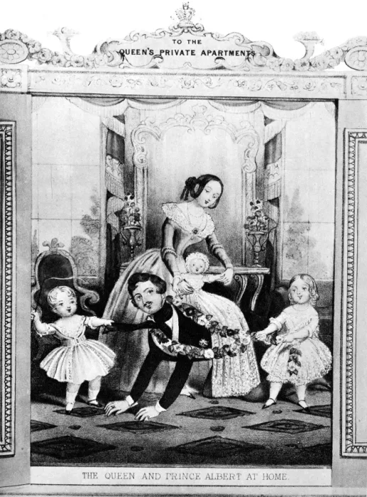 Framed Print : The Royal family at home