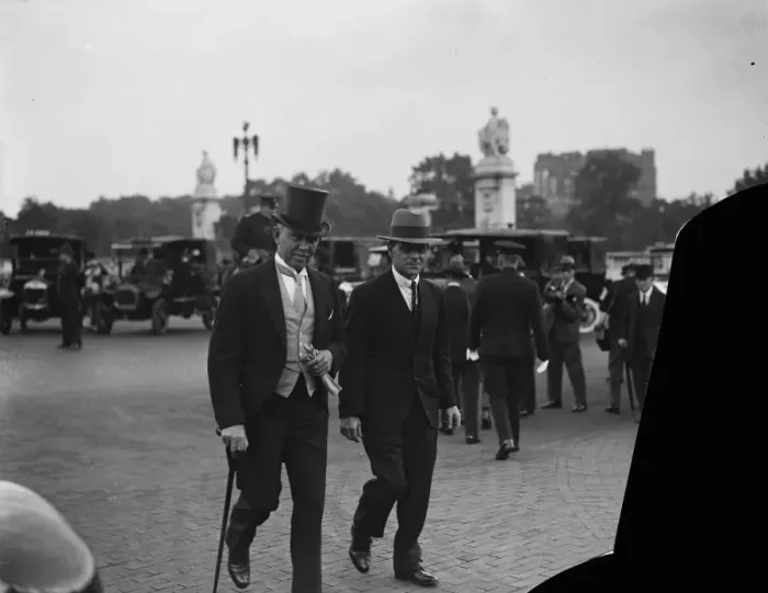 Framed Print : Royal Garden party at Buckingham Palace. Mr J H Thomas arriving. 25 July 1929 Framed Print : Royal Garden party at Buckingham Palace. Mr J H Thomas arriving. 25 July 1929
