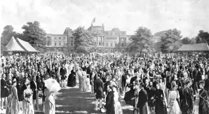 Framed Print : A Royal Garden Party at Buckingham Palace
