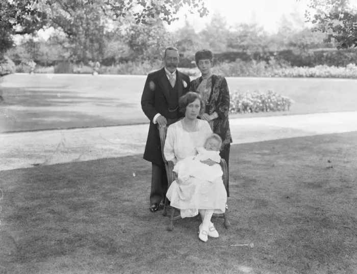 Framed Print : Four Royal generations. A new photograph taken at Marlborough House, London