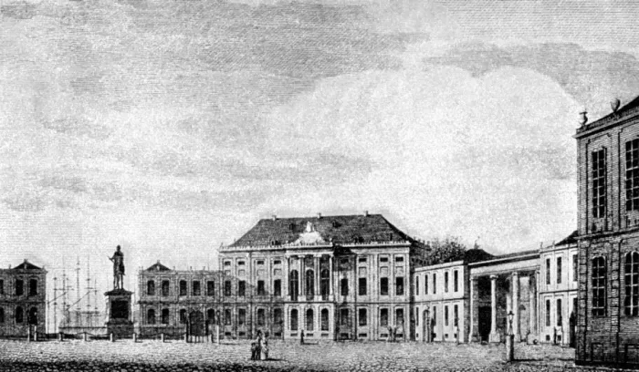 Framed Print : The Royal Palace Of Amalienborg, Copenhagen This palace consists of four buildings