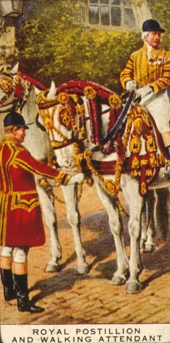 Framed Print : Royal Pastillon and Walking Attendant