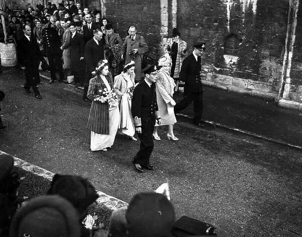 Three Royal Princesses were bridesmaids at the wedding of the Hon. Patricia Mountbatten